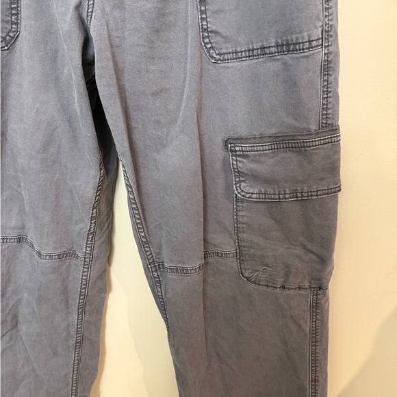 Hollister Low Baggy Cargo Pants 10L Long Gray EUC - Picture 2 of 11